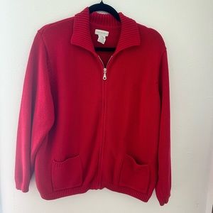 Yarn works red sweater